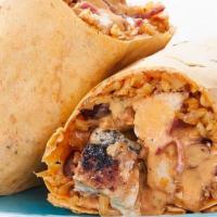 Af Santa Fe Wrap · Chicken or steak, turkey bacon, brown rice and beans, cheddar cheese, and zero-carb signatur...
