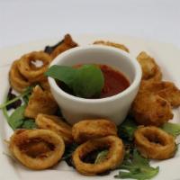 Classic Fried Calamari · Prepared fresh, served with marinara sauce
