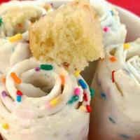 Birthday Cake · Sweet cream white cake almond flour and rainbow sprinkles