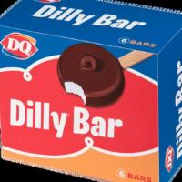 No Sugar Added Dilly Bar Box ( 6 ) · Our classic Dilly® Bar! DQ® vanilla soft serve dipped in our crunchy cone dip Flavor.