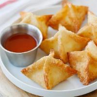 Carb Rangoon (5) · Fried wonton filled with cream cheese, imitation crab, and onion. Served with sweet and sour...