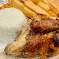 1/4 Chicken White Meat  · Served with two side orders