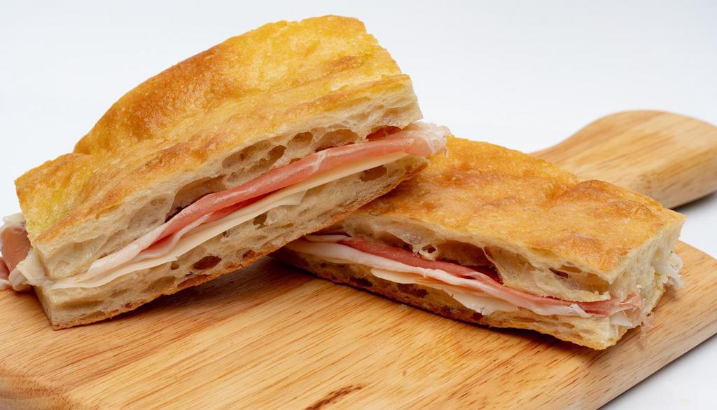 Firenze Sandwich - Regular Price · Prosciutto di Parma and mozzarella cheese