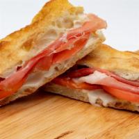 La Cremosa Sandwich - Regular Price · Stracchino (soft and creamy cheese), Prosciutto di Parma and tomatoes