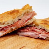 Tagliere Sandwich - Regular Price · Prosciutto di Parma, Mortadella Bologna and Finocchiona salame