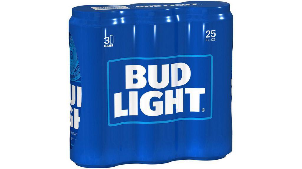 Bud Light 3Pk 25 Oz · Includes CRV fee
