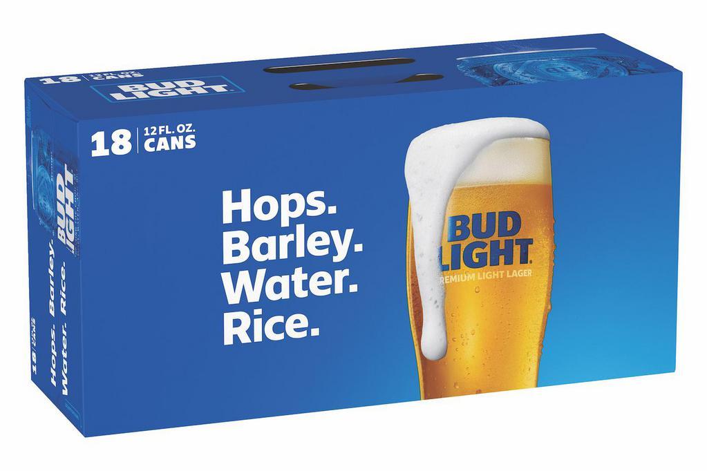 Bud Light 18Pk Cans · Includes CRV fee