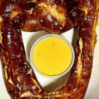 Deep Fried Pretzel With Queso · 