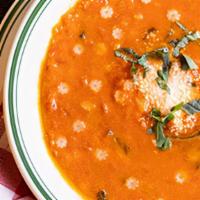 Tomato And Stars Soup · Roasted plum toamatoes, cream, star pasta - like the good ol' days.
