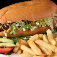 Mexican Torta · Your choice of meat pastor or asada or barbacoa. refried beans, lettuce,tomatoes, jalapenos,...