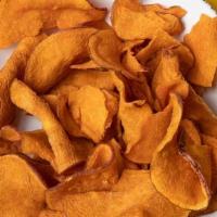 Housemade Sweet Potato Chips (N) · housemade sweet potato chips *fried in peanut oil