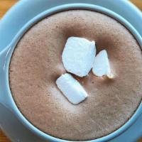 Hot Chocolate (12Oz) · dairy-free chocolate and steamed milk