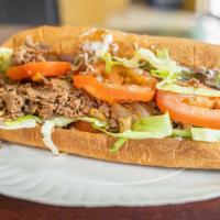Italian Cheese Steak Sub · Green peppers, mushrooms, onions, marinara and mozzarella. Includes your choice of fixings.