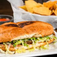 Tortas · Mexican sandwich. Served with beans, lettuce tomatoes, avocado, fresh cheese and mayo. your ...