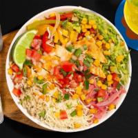 Chicken Bowl · Grilled chicken bowl with your choice of base and toppings. Make the burrito bowl of your dr...