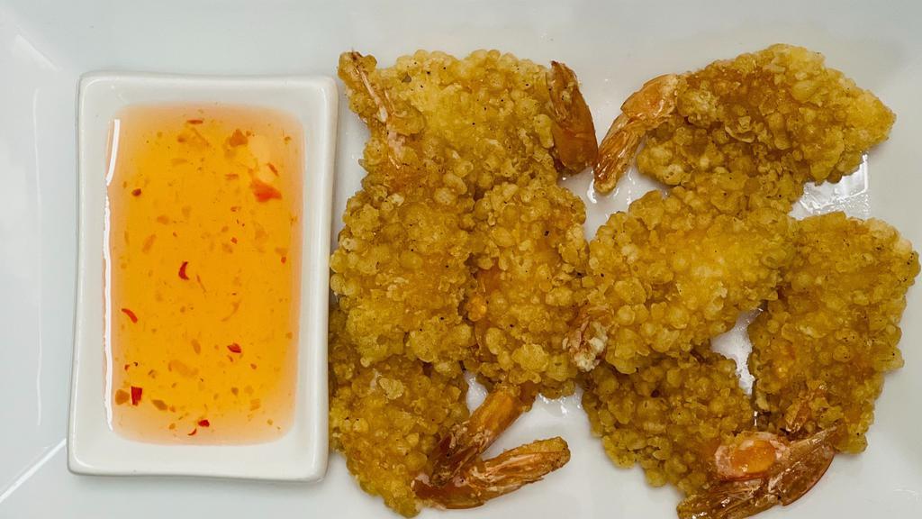 Panko Shrimp · Shrimp coated with panko crumbs and deep fried crispy.