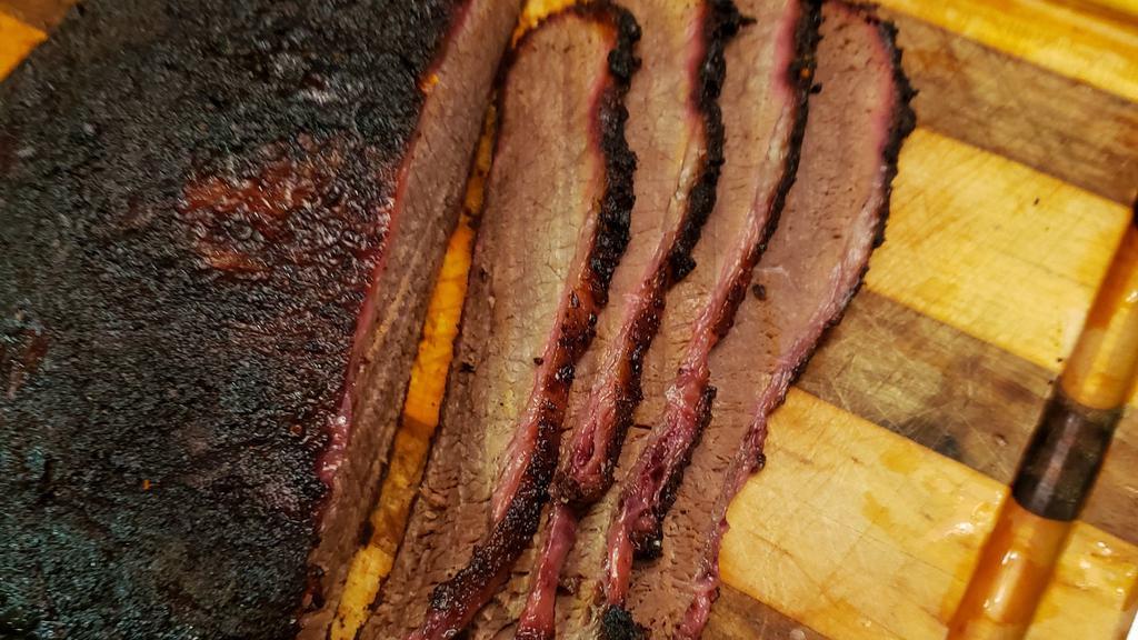 Bg'S Beef Brisket · Juicy, tender, sliced Brisket served with Texas toast on the side and choice of 2 sides
