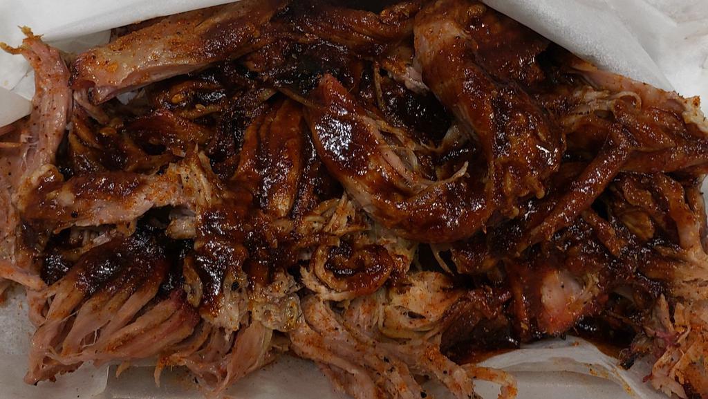Pulled Pork · Tender and  moist pulled pork seasoned to perfection served with choice of 2 sides.