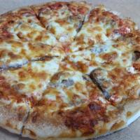 Lasagna Pizza · Meatball, sausage, ricotta, mozzarella and cheddar.