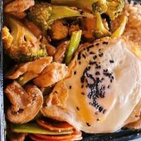 Obake Bowl (A) · Picked for you. Your choice of pork belly, chicken, pan-seared tofu or shrimp sautéed with b...