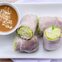 Fresh Spring Rolls · Vermicelli noodles, lettuce and bean sprout rolled in rice paper served with peanut sauce. G...