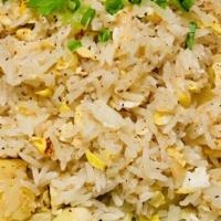 Hawaiian Fried Rice · Fried rice with chicken, pineapple, and egg.