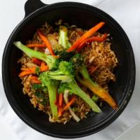 Vegetable Fried Rice · broccoli and carrots.