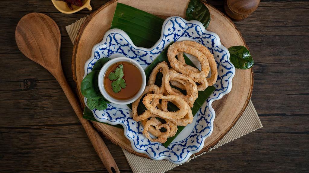 Fried Calamari · Crispy delicious squid served with sweet and sour sauce.