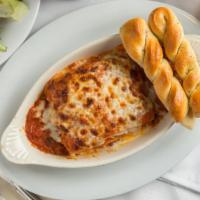 Lasagna · A classic Italian lasagna covered in our marinara sauce.