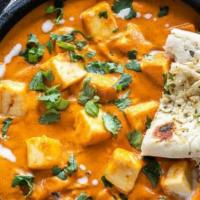 Paneer Tikka Masala · Masala curry made with bell papers, onion, tomatoes with pieces of cottage cheese.
