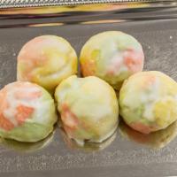 Neapolitan (Each) · Rainbow-colored cookie mixed with almond flavoring and glazed in almond-flavored icing.