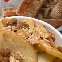 Cinnamon Toast Crunch Fried Apples · Our Brunch favorite fried apples topped with Cinnamon Toast Crunch crumble in a sweet savory...