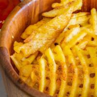 Curried Waffle Fries (V/Gf) · Garam Masala, Curry Ketchup.


*This item is gluten free, but fried in same oil as items whi...