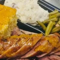 Duo Platter · Choose any two meats. With a choice of two sides & cornbread.. *Add $1.00 for each portion o...
