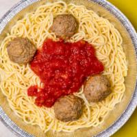 Pasta With Meatballs · Italian Spaghetti, Lasagna, Veggie Lasagna, Manicotti or Stuffed Shells.