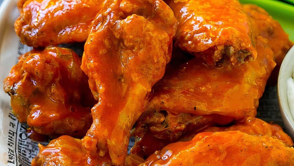 Wings Only · Traditional Atlanta style fresh never frozen wings fried to a satisfying crunch and then hand tossed .