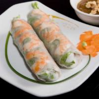 Gỏi Cuốn (Shrimp & Pork Spring Rolls) · (2) Gỏi cuốn. Shrimp and pork spring rolls served with peanut sauce.