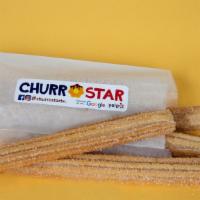 Traditional Churros (4) · Sprinkled with sugar and cinnamon