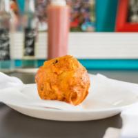 Relleno De Papa · Potato ball stuffed with beef.