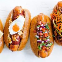 Build Your Own Hot Dog · Fluffy bun with hot dog and selection of extras !!!
