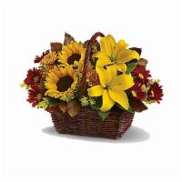 Golden Days Basket · Here's a golden opportunity to make someone's day. Just send this delightful basket of fresh...