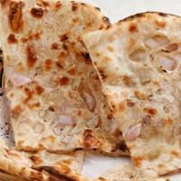 Onion Naan · White flour bread with onions and herbs