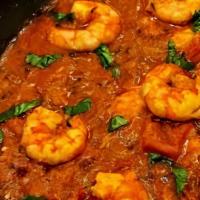Shrimp Masala · Shrimp cooked in fresh tomato and onions prepared in our authentic sauce.