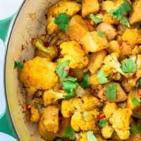 Aloo Gobhi · Fresh cauliflower and potatoes cooked with spices