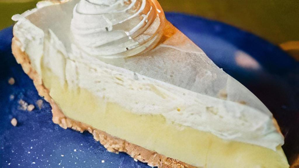 Key Lime Pie · Graham cracker crust filled with refreshing key lime filling.
