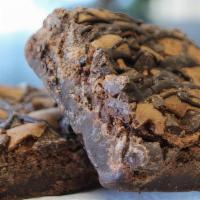 Double Chocolate Chunk Brownie · Slow melted chocolate blended with rich chocolate chunks and drizzled in fudge.  Double Choc...