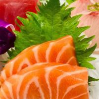 Sashimi Appetizer · Gluten free.TwoPieces each, tuna, salmon and yellowtail.
