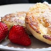 Toasted English Muffin · Served with butter.