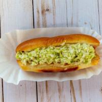 Iggy Dog · All Beef Weiner Ketchup, Mustard, Onion, Homemade Chili - 
Spicy or Mild and Homemade Slaw -...