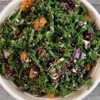 Kale N' Quinoa · shredded kale, quinoa, roasted butternut squash, roasted beets, red onion, avocado, goat che...